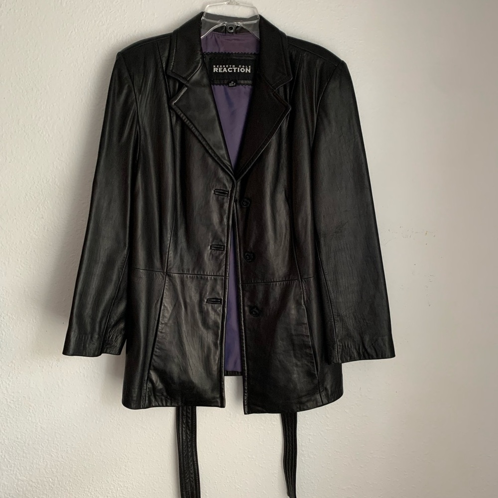 Rare vintage Kenneth Cole Reaction leather jacket